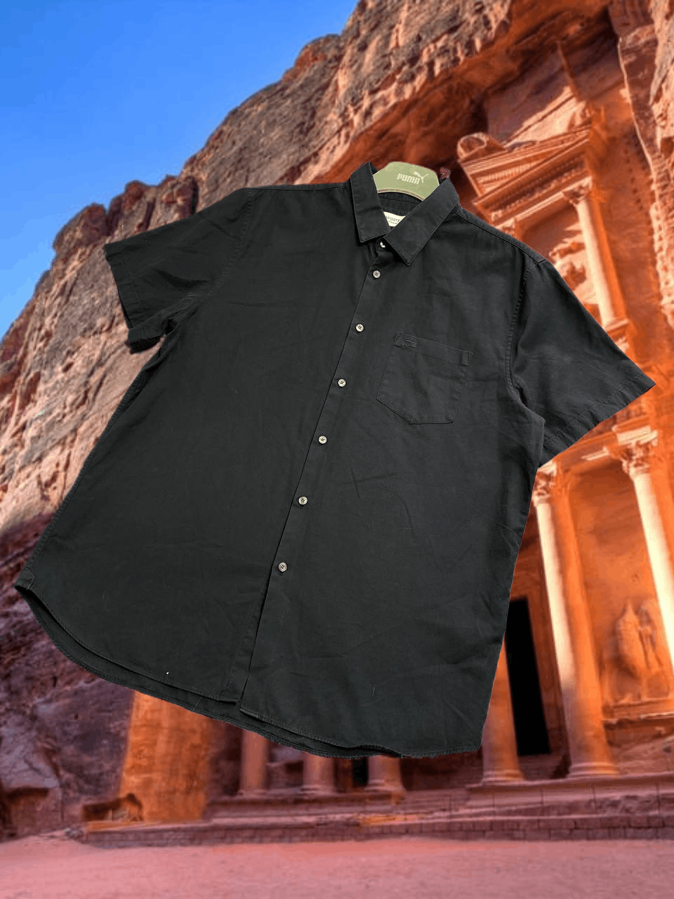 Lacoste Vintage Y2K Lacoste black shirt logo streetwear Size US S / EU 44-46 / 1 - 1 Thumbnail