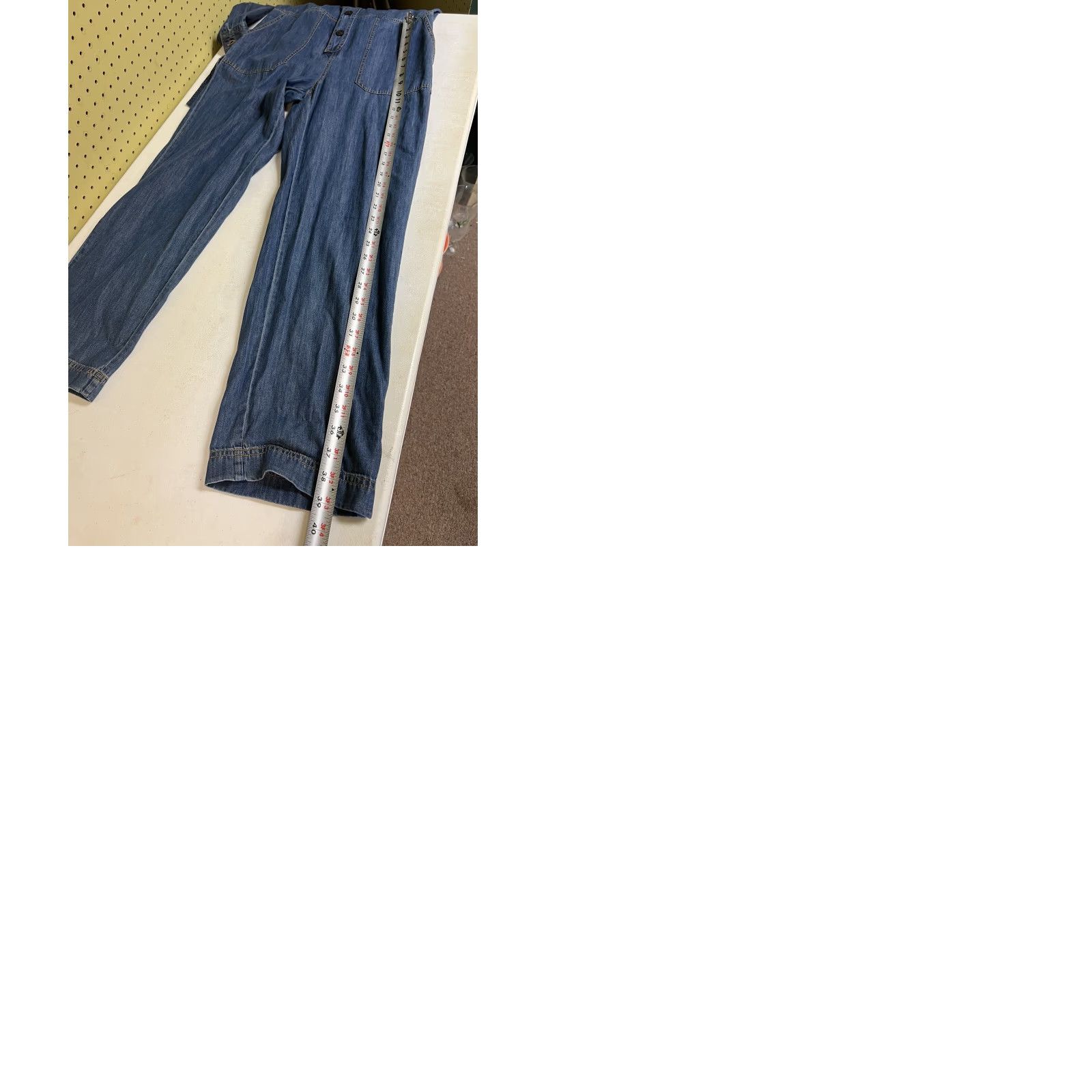 Pendleton Pendleton Blue Denim Chambray Utility Jumpsuit Coveralls Belted Size 2 NEW Women Button Belted Pockets 100% Cotton Boho Western Modern Size 26" / US 2 / IT 38 - 10 Thumbnail