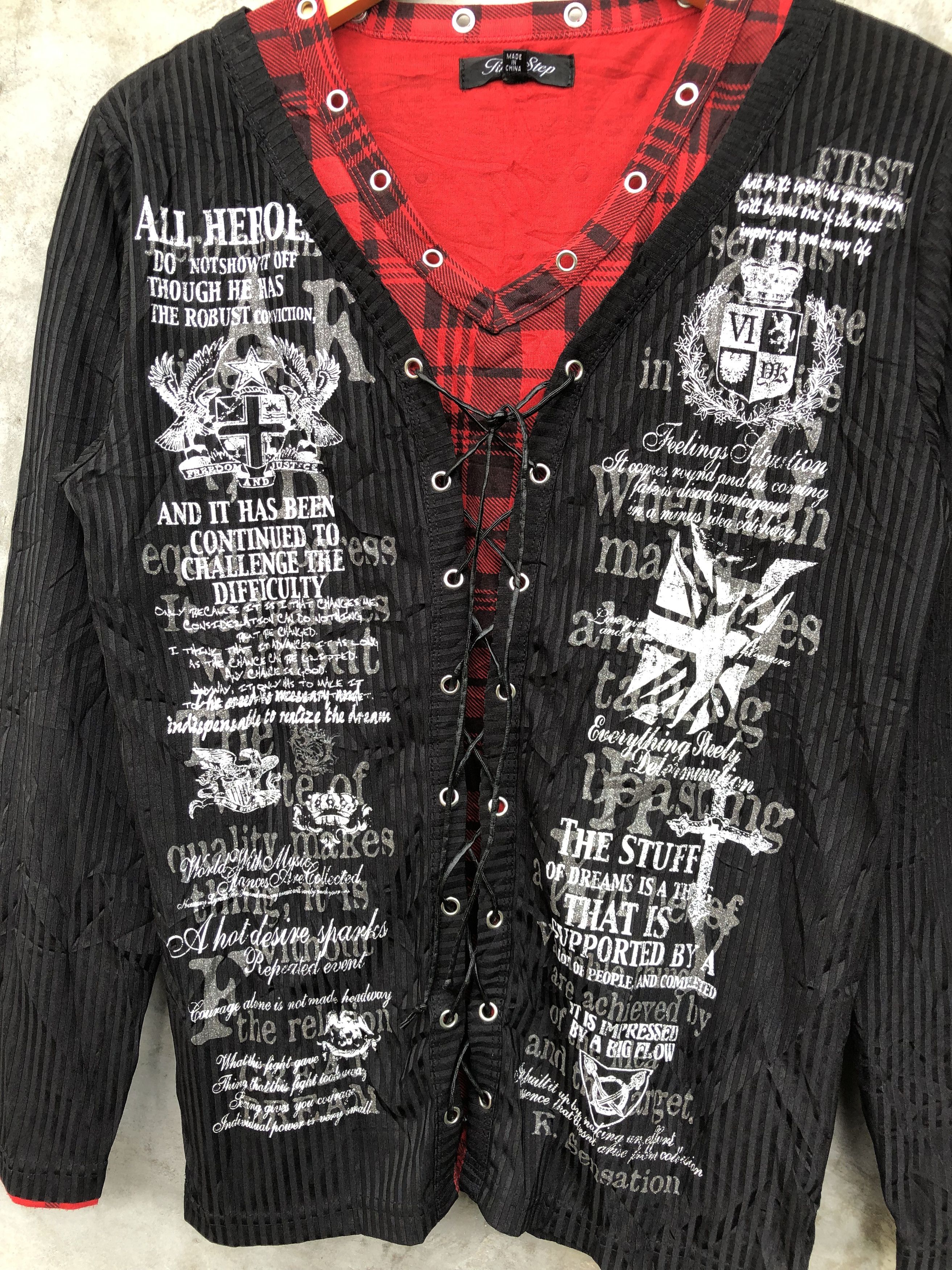 Beauty Beast Y2K Time Step Japanese gothic laces longsleeve Size US M / EU 48-50 / 2 - 3 Thumbnail