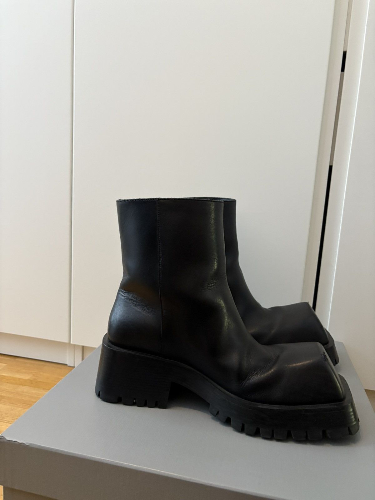 Balenciaga Balenciaga Leather Trooper Boot 42 Size US 9 / EU 42 - 7 Thumbnail
