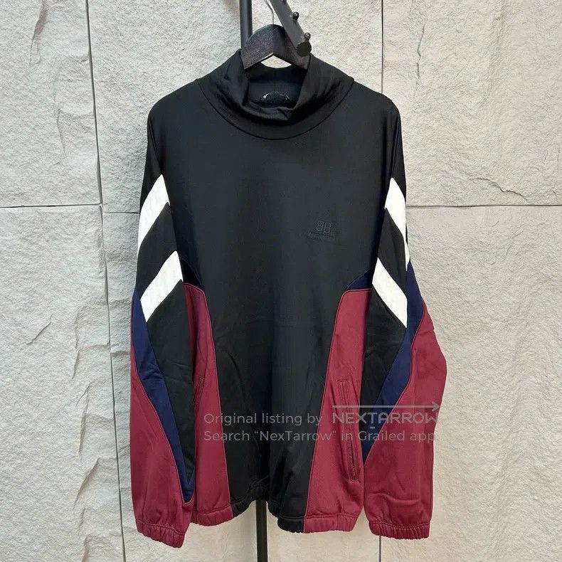 Balenciaga Balenciaga Black and red pieced double B embroidery stand Size US XS / EU 42 / 0 - 1 Thumbnail