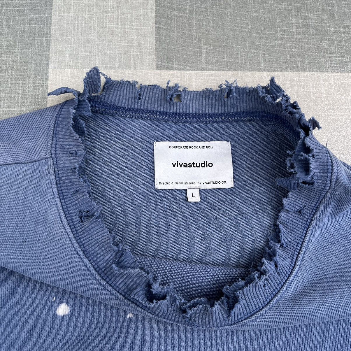 Vivastudio Vivastudio Destroyed Flame Dye Sweaters Size US L / EU 52-54 / 3 - 10 Thumbnail