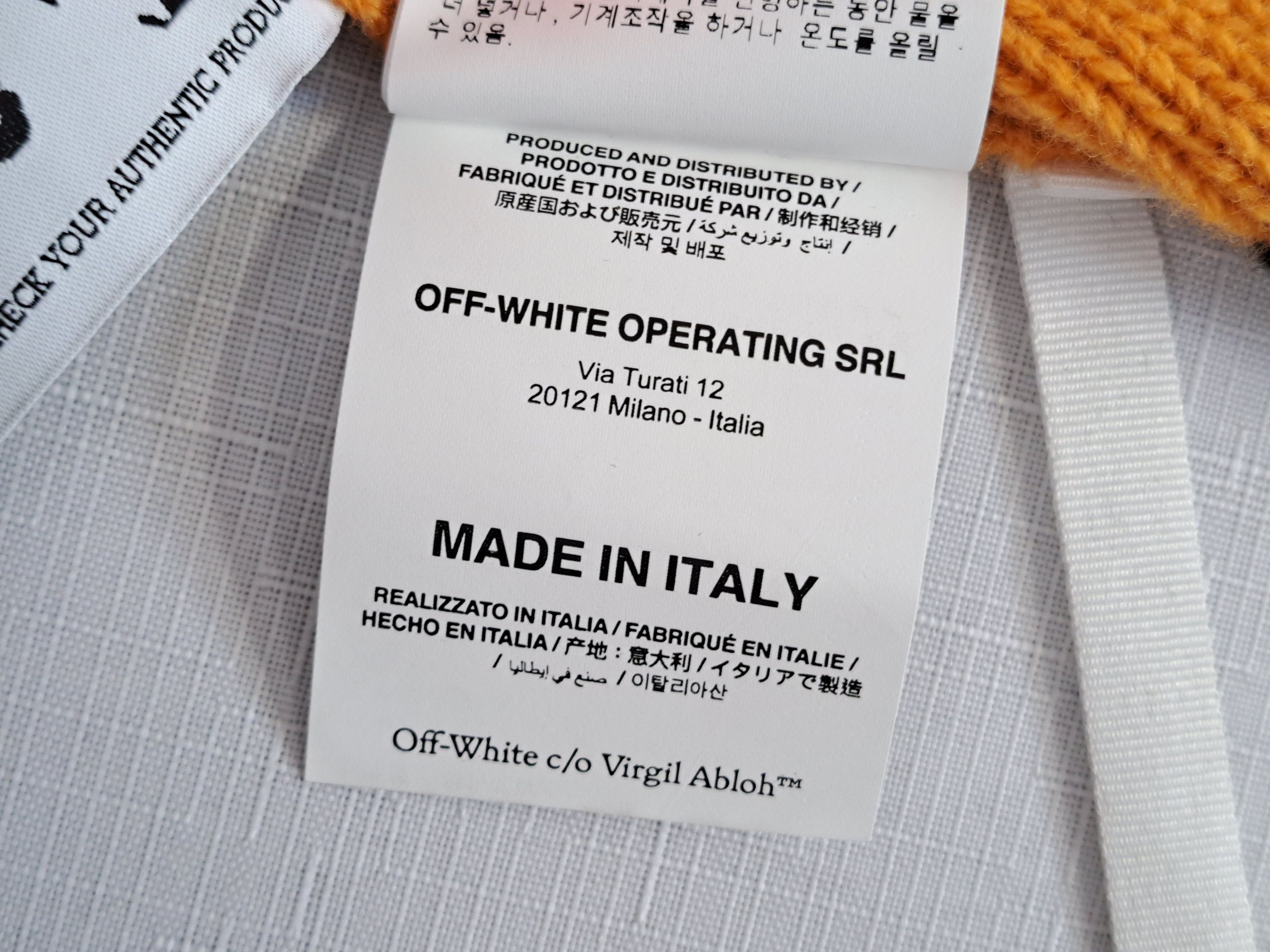 Off-White OFF-WHITE knit color block crewneck wool sweater. Size M. Size US M / EU 48-50 / 2 - 10 Thumbnail