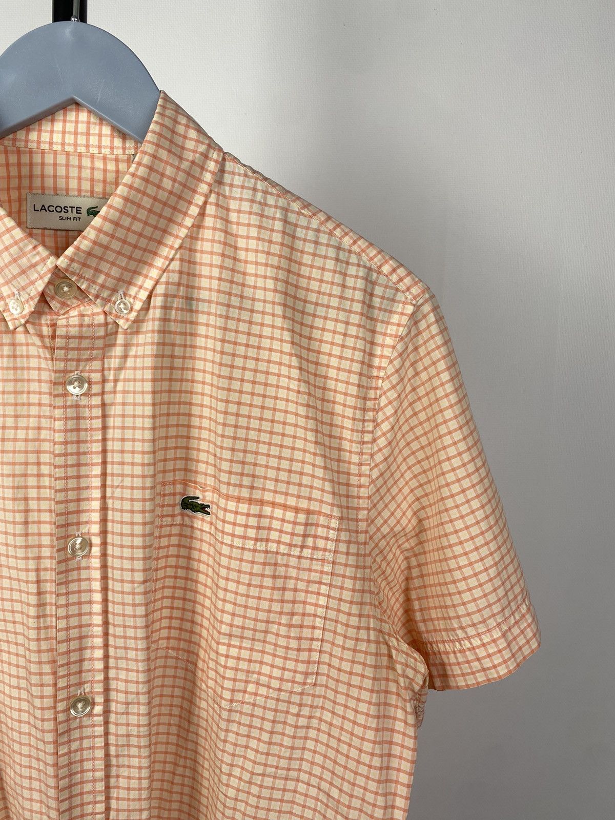 Lacoste × Vintage Vintage 90s Lacoste Oxford short sleeve shirt size M Size US M / EU 48-50 / 2 - 2 Thumbnail