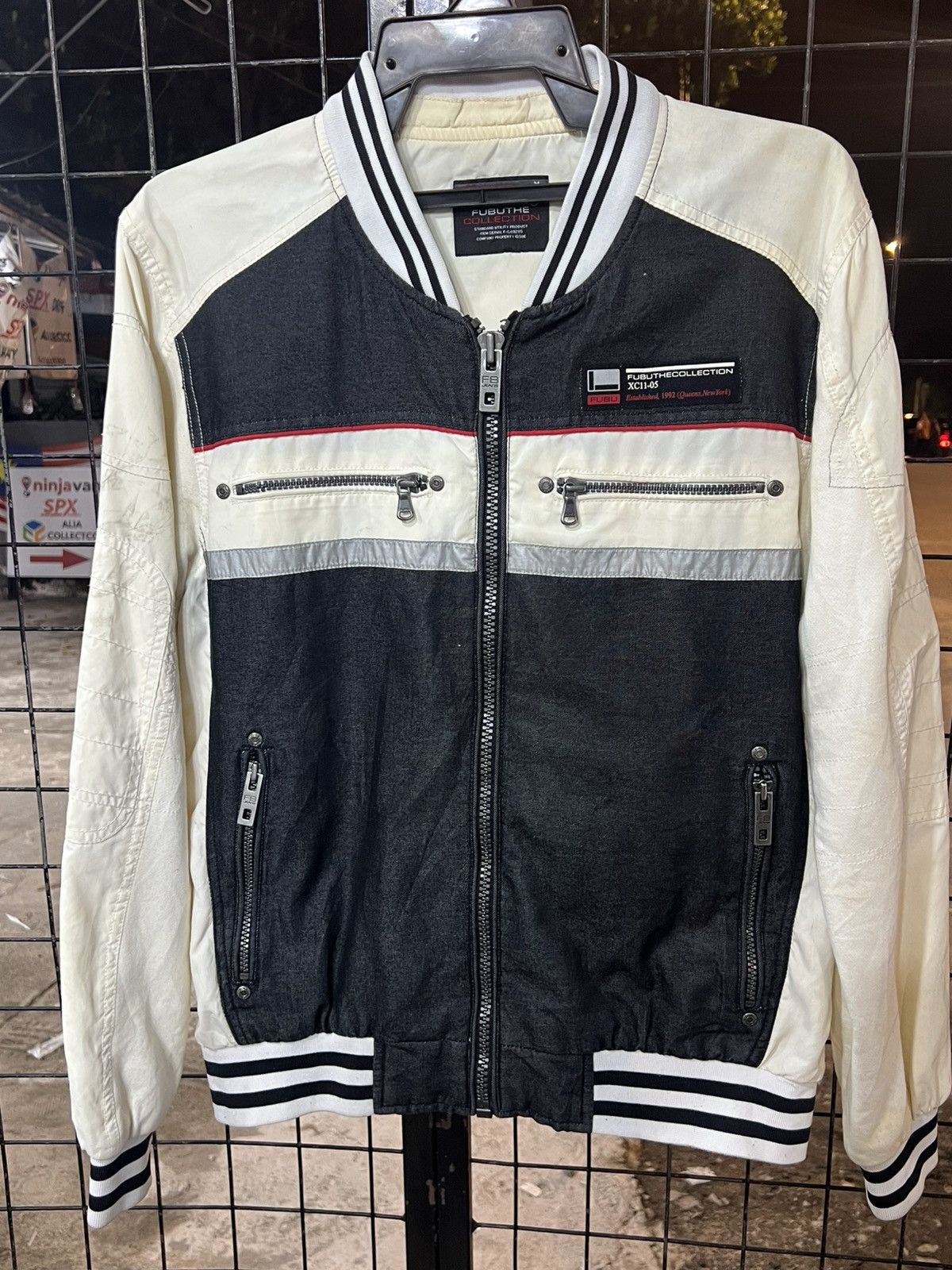 Fubu × Vintage FUBUTHE COLLECTION ZIPPER JACKET raw indigo Size US M / EU 48-50 / 2 - 1 Thumbnail