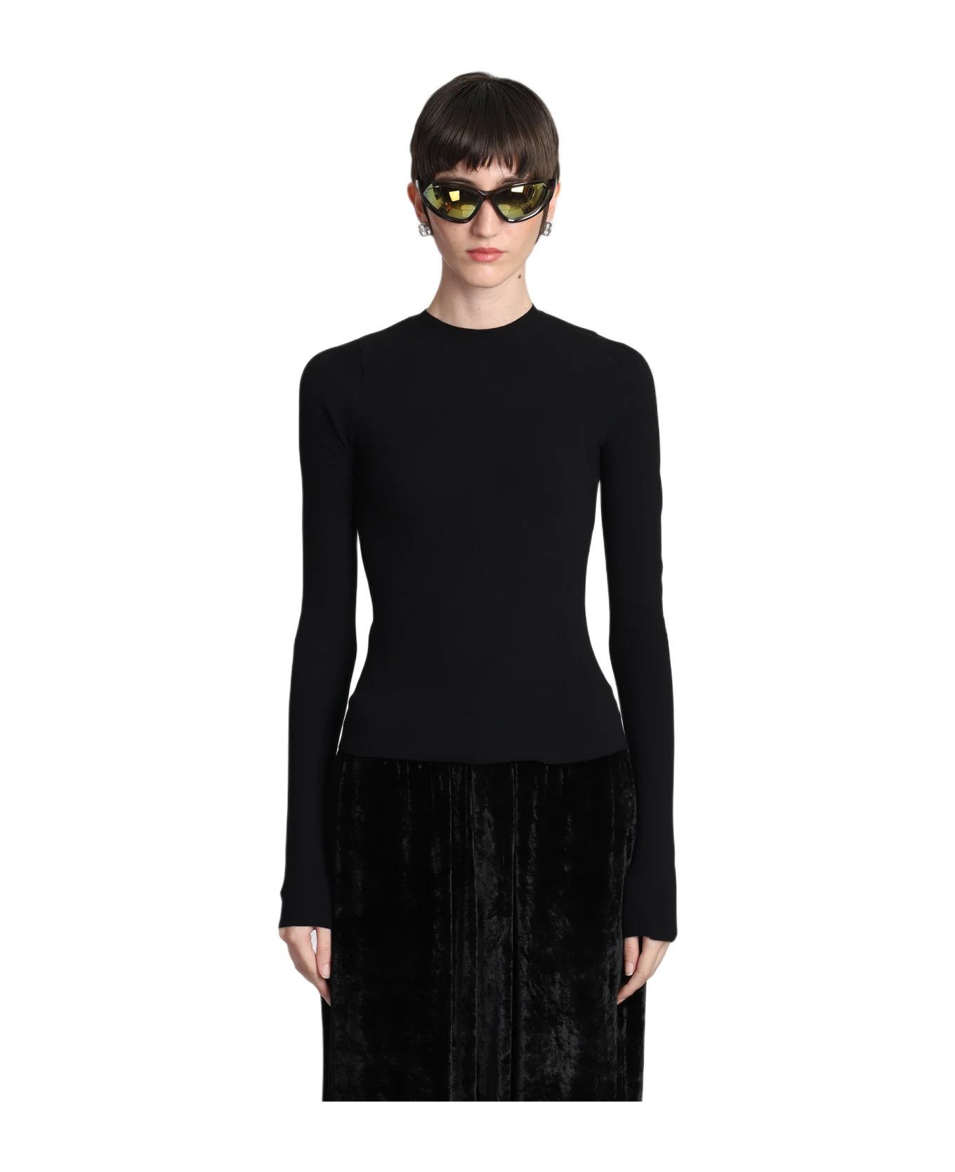 Balenciaga o1y0625 Crewneck Sweater in Black Size S / US 4 / IT 40 - 1 Thumbnail