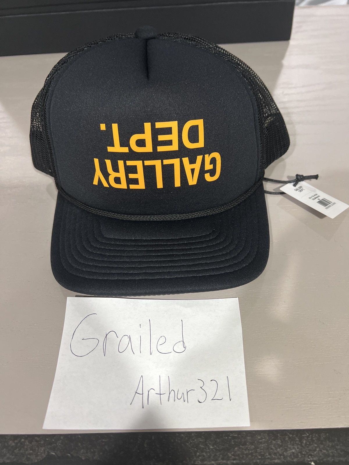 image of Upside Down Gallery Dept Hat in Black, Men's