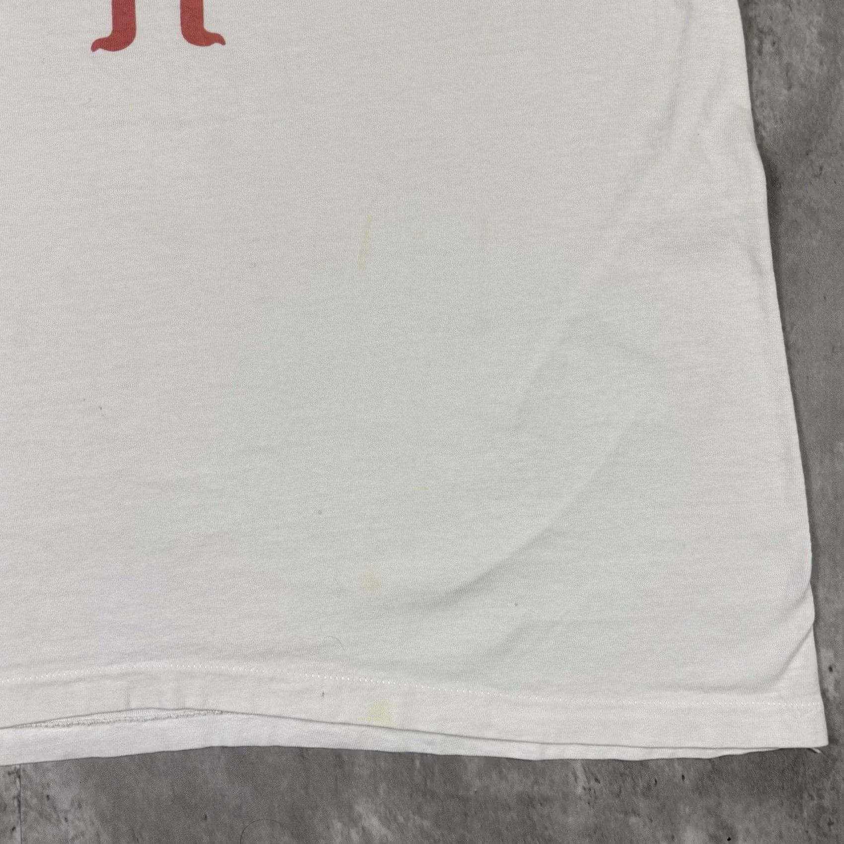 Hanes VINTAGE Hanes T-Shirt White Crew Neck Short Sleeve Peace Graphic Print 90s USA L Mens Size US L / EU 52-54 / 3 - 5 Thumbnail