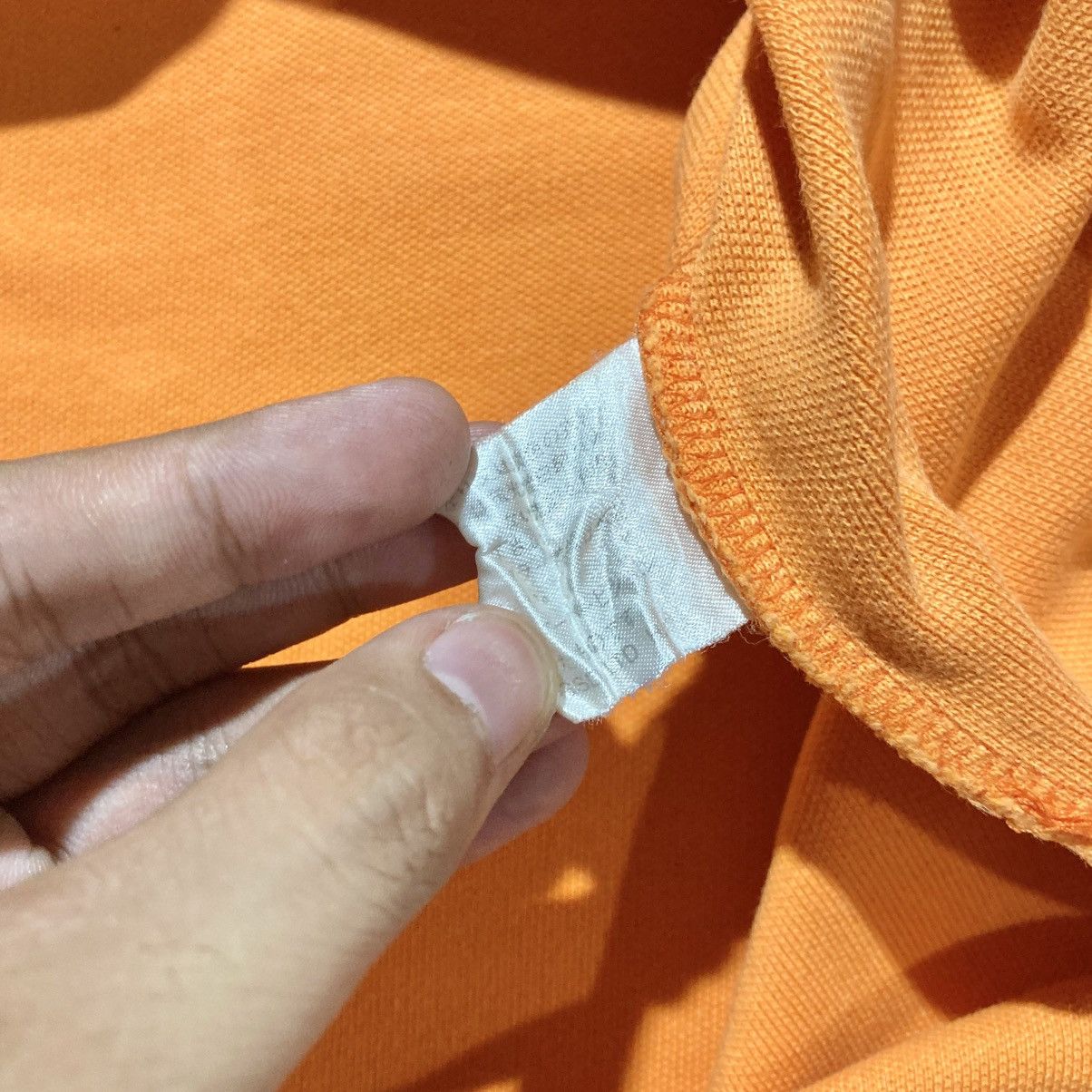 Missoni 1990s Vintage Missoni Sport Spellout Logo Polo Tshirt Orange Size US L / EU 52-54 / 3 - 15 Thumbnail