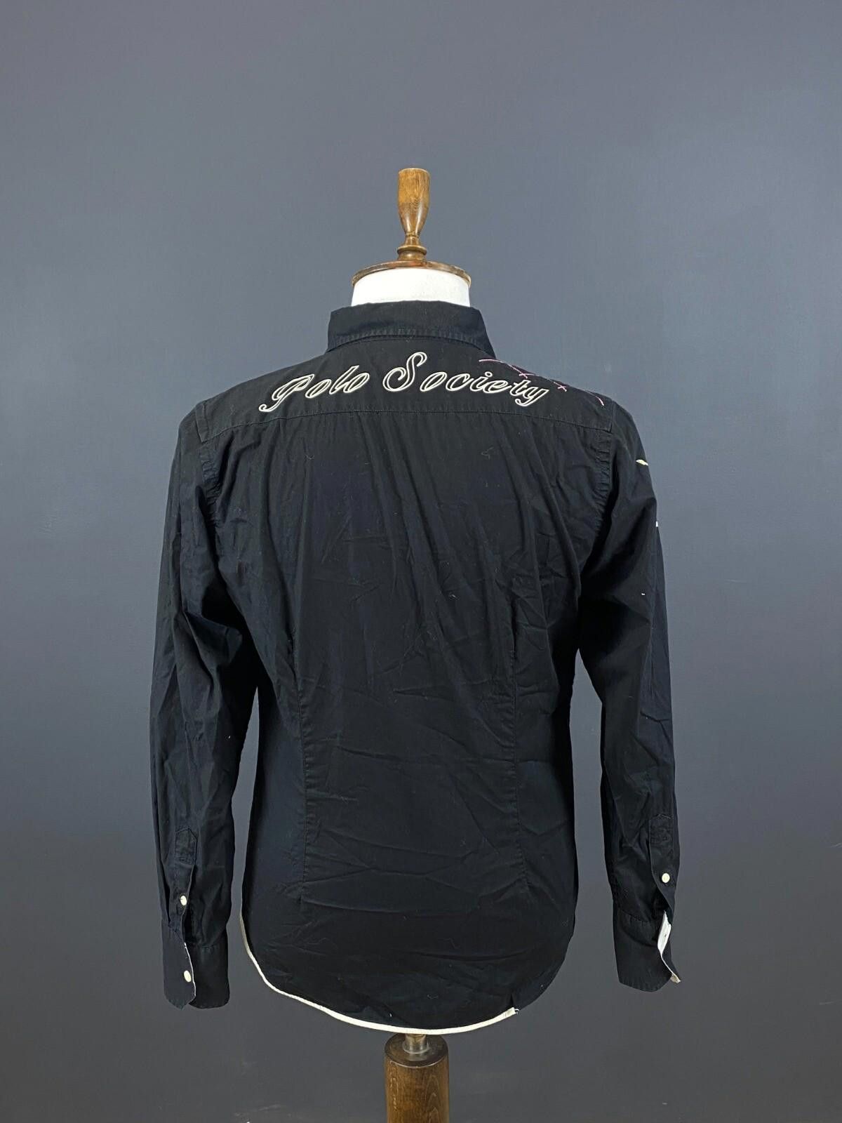 La Martina La Martina Queens Polo Society Black Down Shirt Size M Size US M / EU 48-50 / 2 - 10 Thumbnail