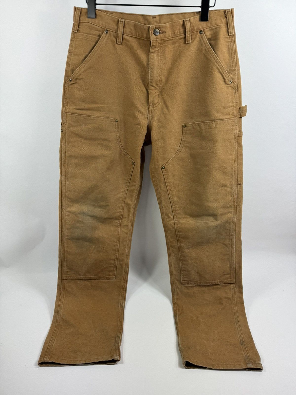 image of Carhartt Vintage Distressed Carpenter Pants in Brown, Men's (Size 34)