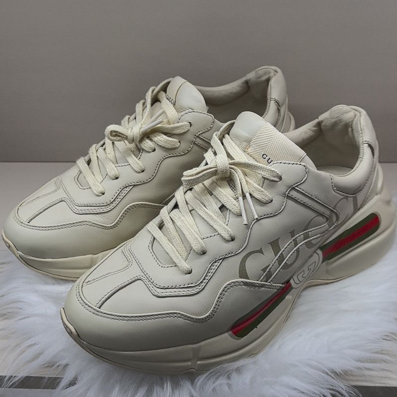 Gucci Gucci Rhyton Logo Low-top Dad Sneakers in Ivory 0079 Size US 7.5 / EU 40-41 - 1 Thumbnail