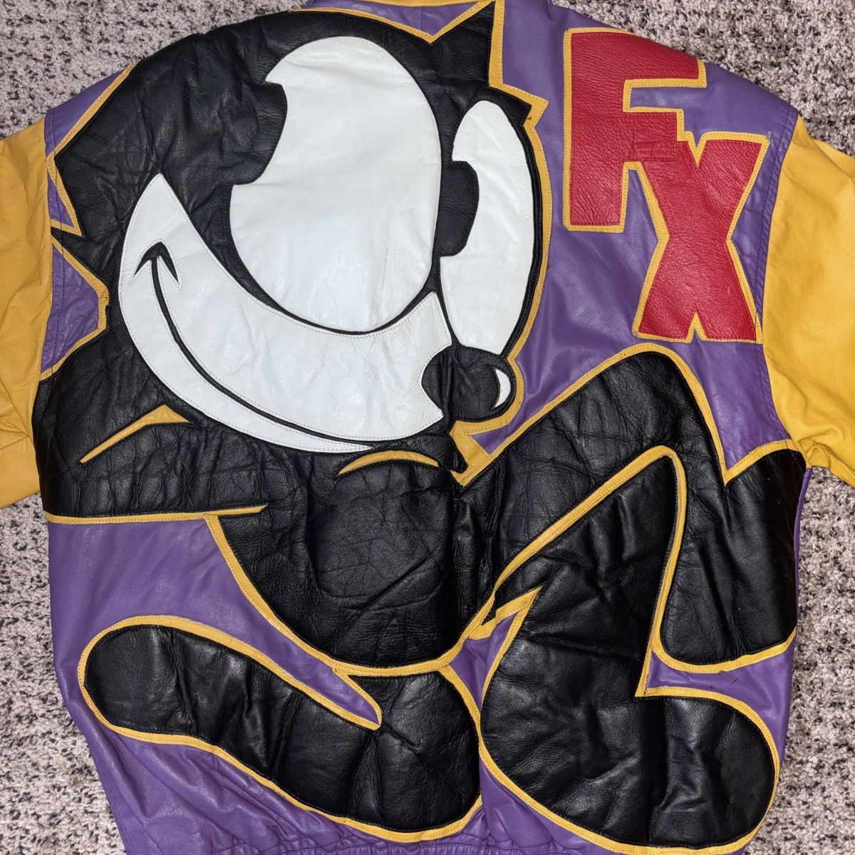 Other Vintage Maziar Leather Gallery Felix The Cat Leather Jacket Size US S / EU 44-46 / 1 - 1 Thumbnail