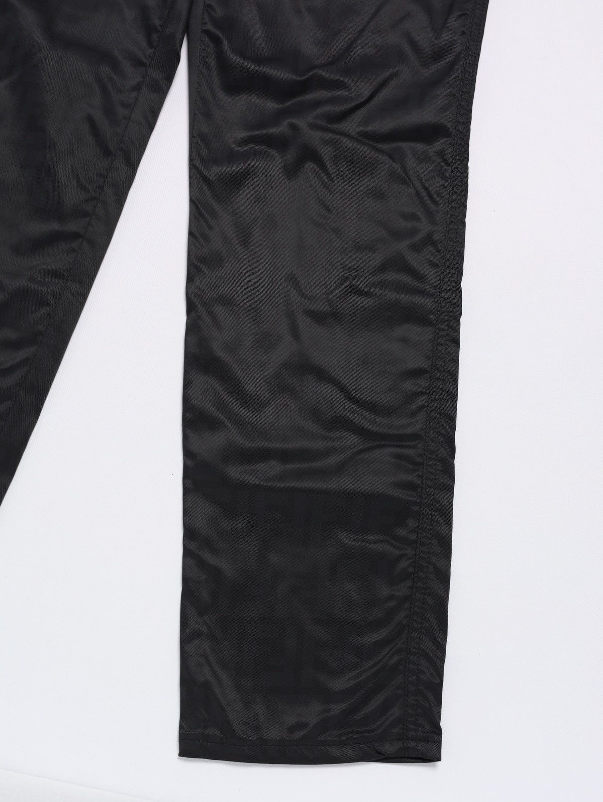 Fendi Vintage Fendi Black Monogram Nylon Pants Size 28" / US 6 / IT 42 - 8 Thumbnail
