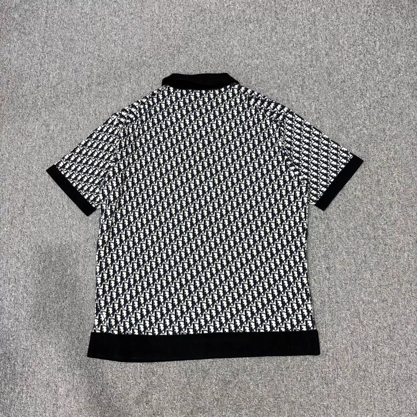 Dior Dior B&W Oblique All-Over Print SS Polo M Unused Size US M / EU 48-50 / 2 - 2 Thumbnail