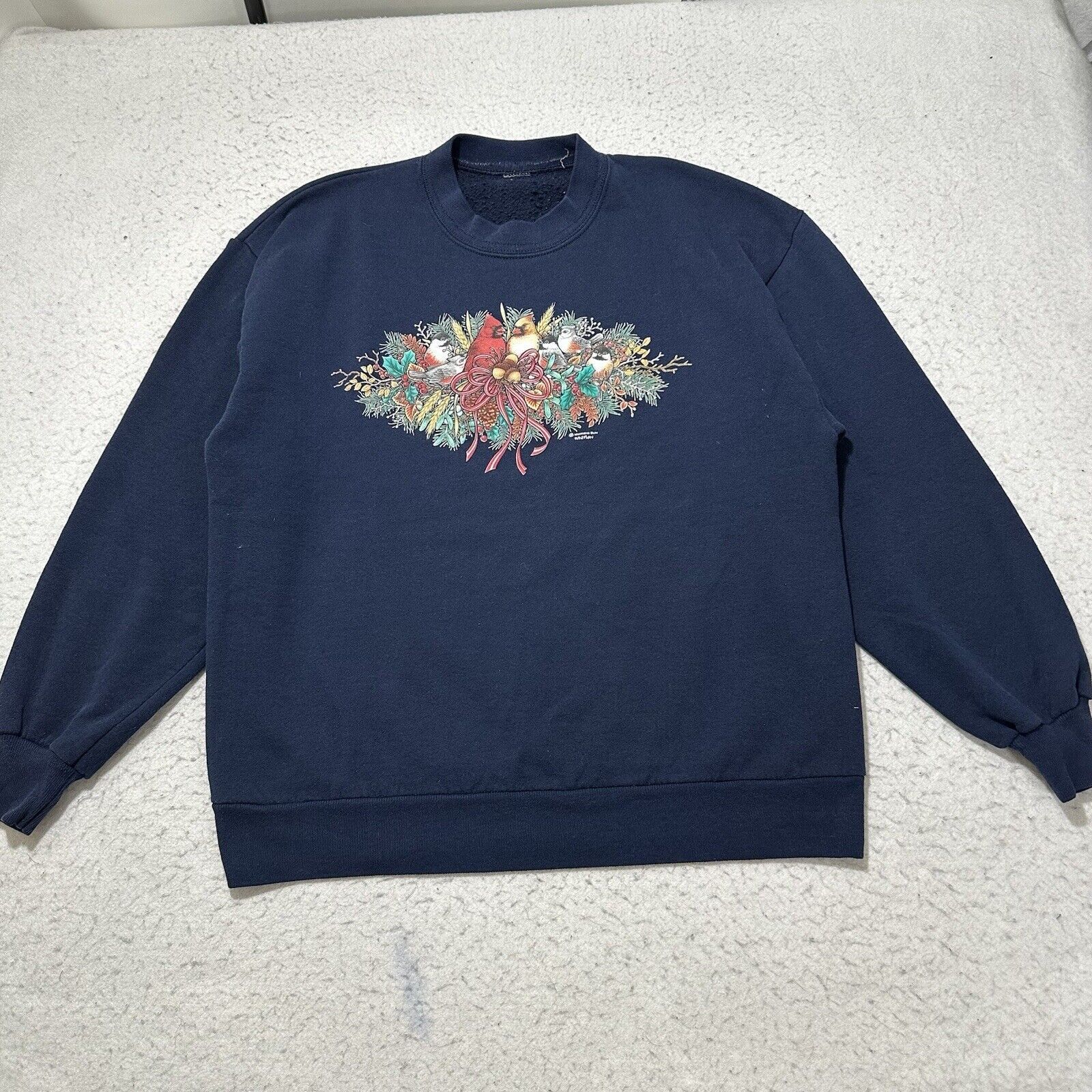 Other Vintage Morning Sun Whitton Large Cardinal Bird Sweatshirt Size L / US 10 / IT 46 - 1 Thumbnail