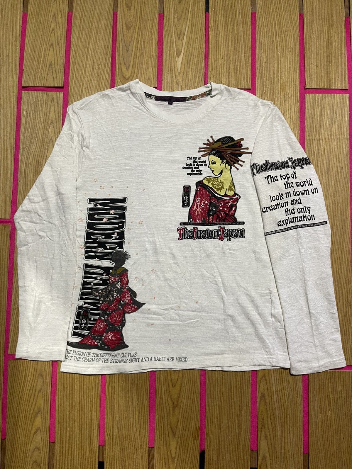 If Six Was Nine VINTAGE SUKAJAN long sleeve tshirt japanese style Size US M / EU 48-50 / 2 - 4 Thumbnail