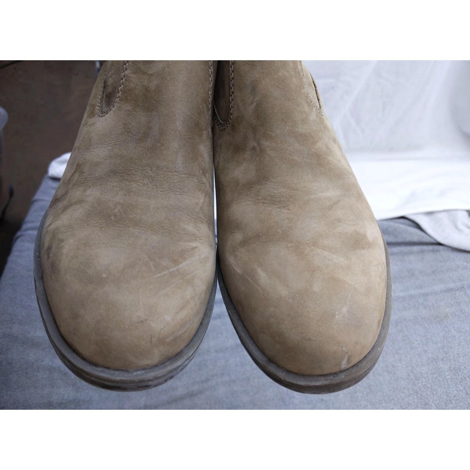 Vintage Earth Womens Bootie Size 8.5 M Brown Nubuck Ankle Zip Block Heel Comfort Booties Size US 9 / IT 39 - 3 Thumbnail
