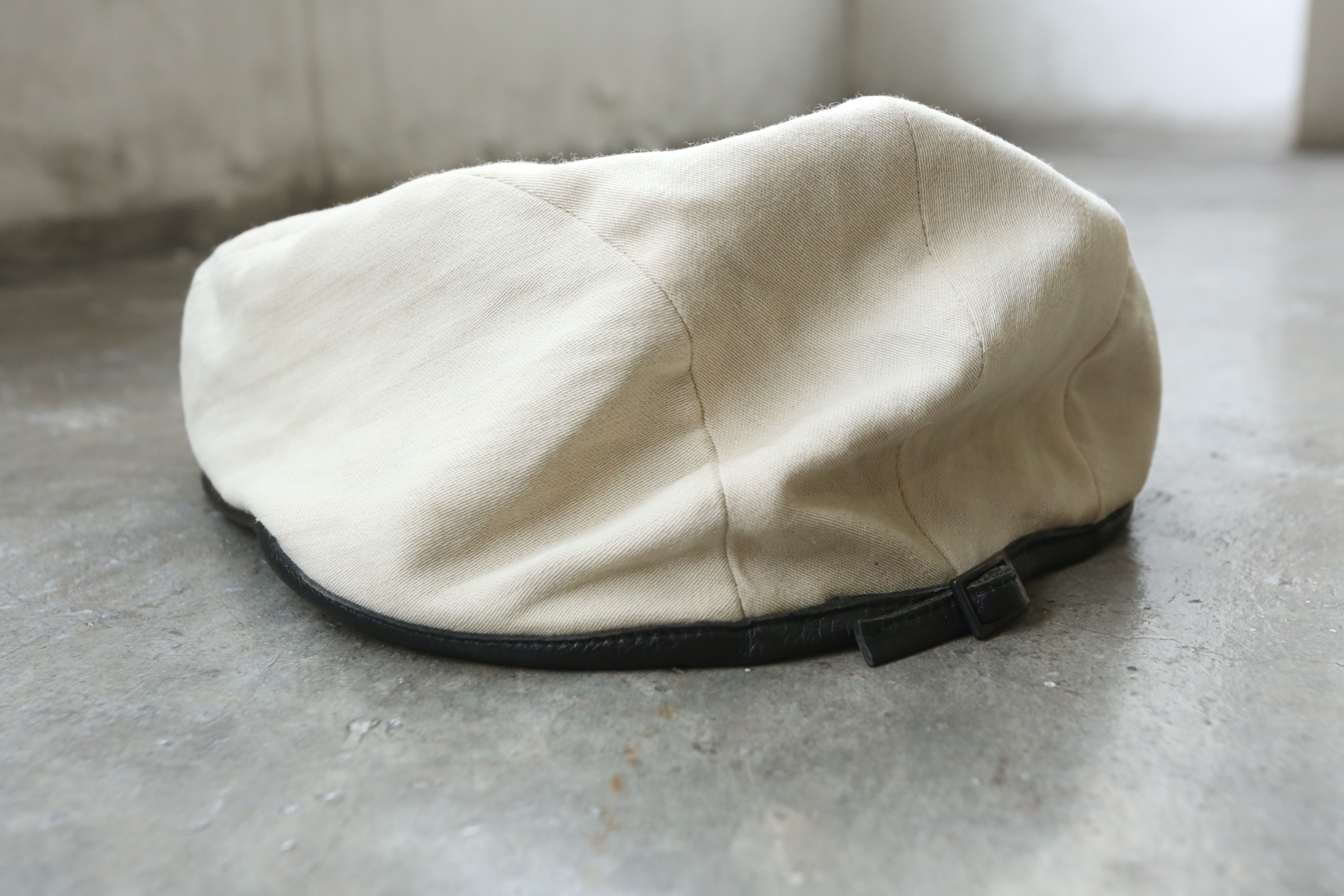 Yohji Yamamoto Yohji Yamamoto - S/S 09 - Leather-Trim Beret Size ONE SIZE - 3 Thumbnail