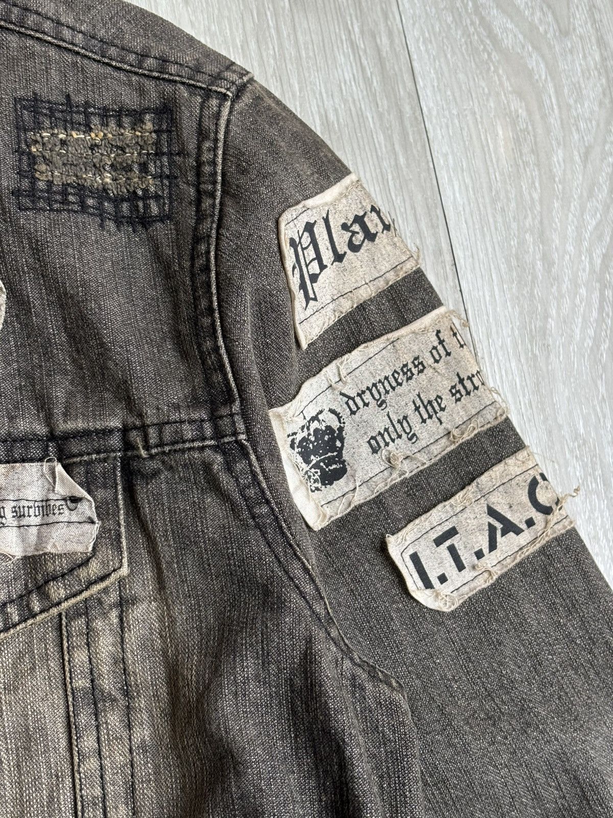 If Six Was Nine IN THE ATTIC fur denim jacket Size US M / EU 48-50 / 2 - 4 Thumbnail