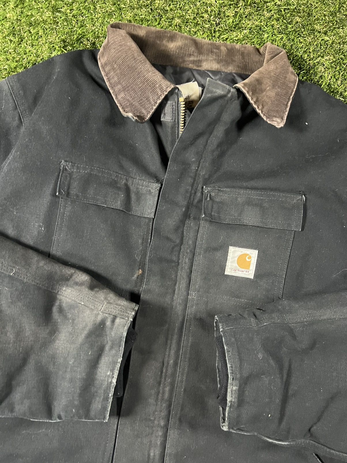 Carhartt Vintage 90s Faded Carhartt Boxy Workwear Fall Detroit Jacket Size US XXL / EU 58 / 5 - 2 Thumbnail