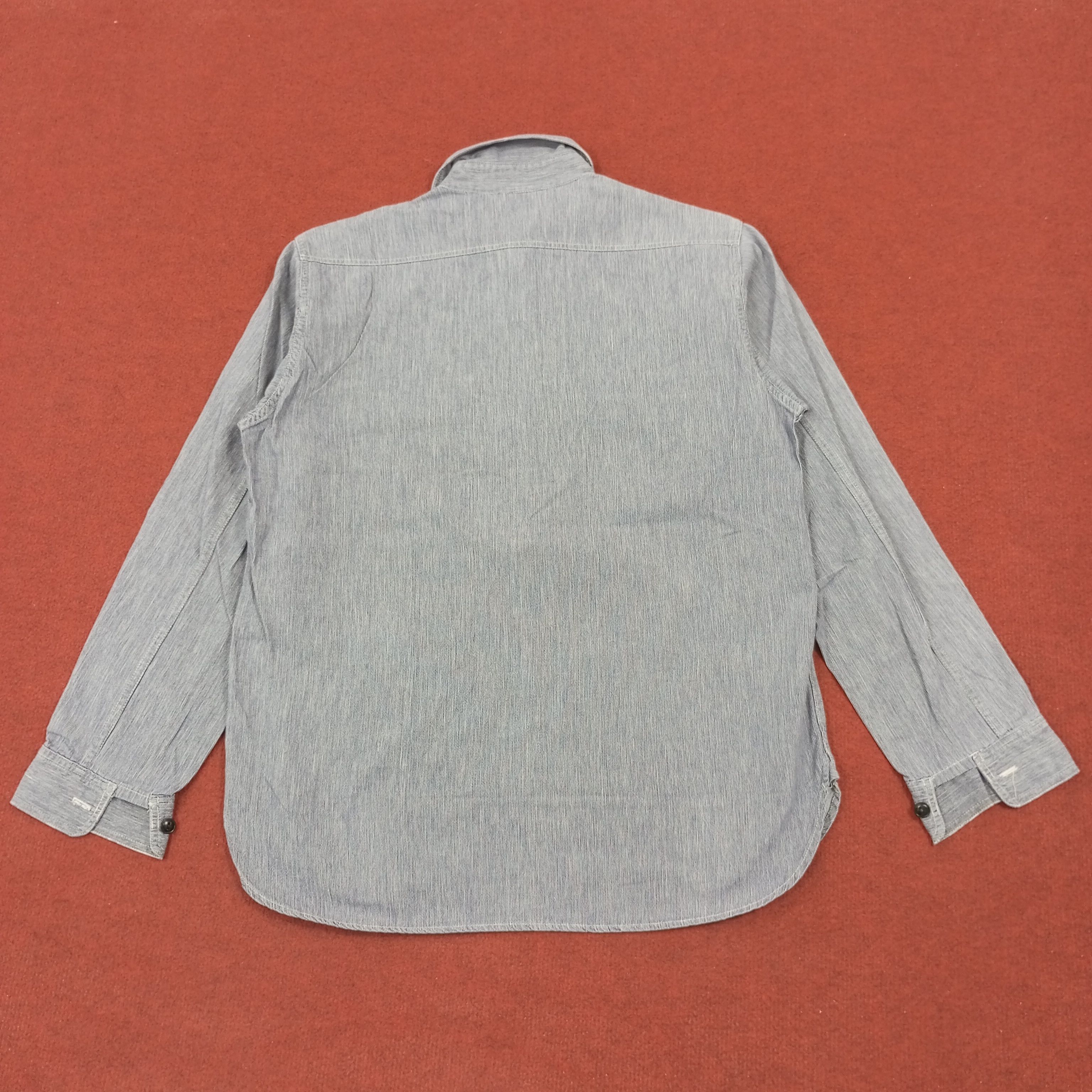 Japanese Brand × Sugar Cane × Vintage Sugar Cane Japanese Brand Half Zipper Shirt Style Size US L / EU 52-54 / 3 - 3 Thumbnail