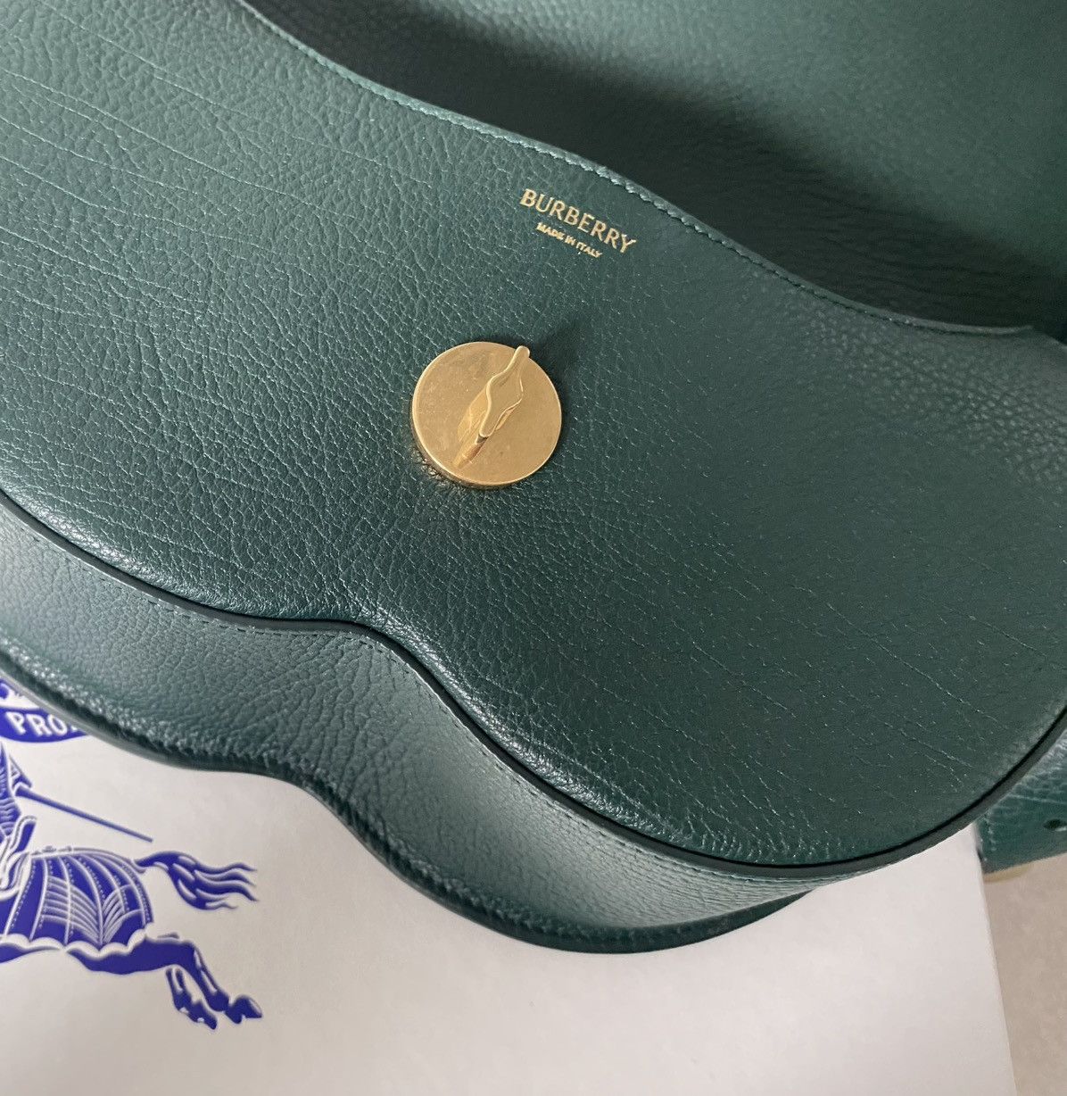 Burberry Green Burberry Adjustable Fur Bag Size ONE SIZE - 9 Thumbnail