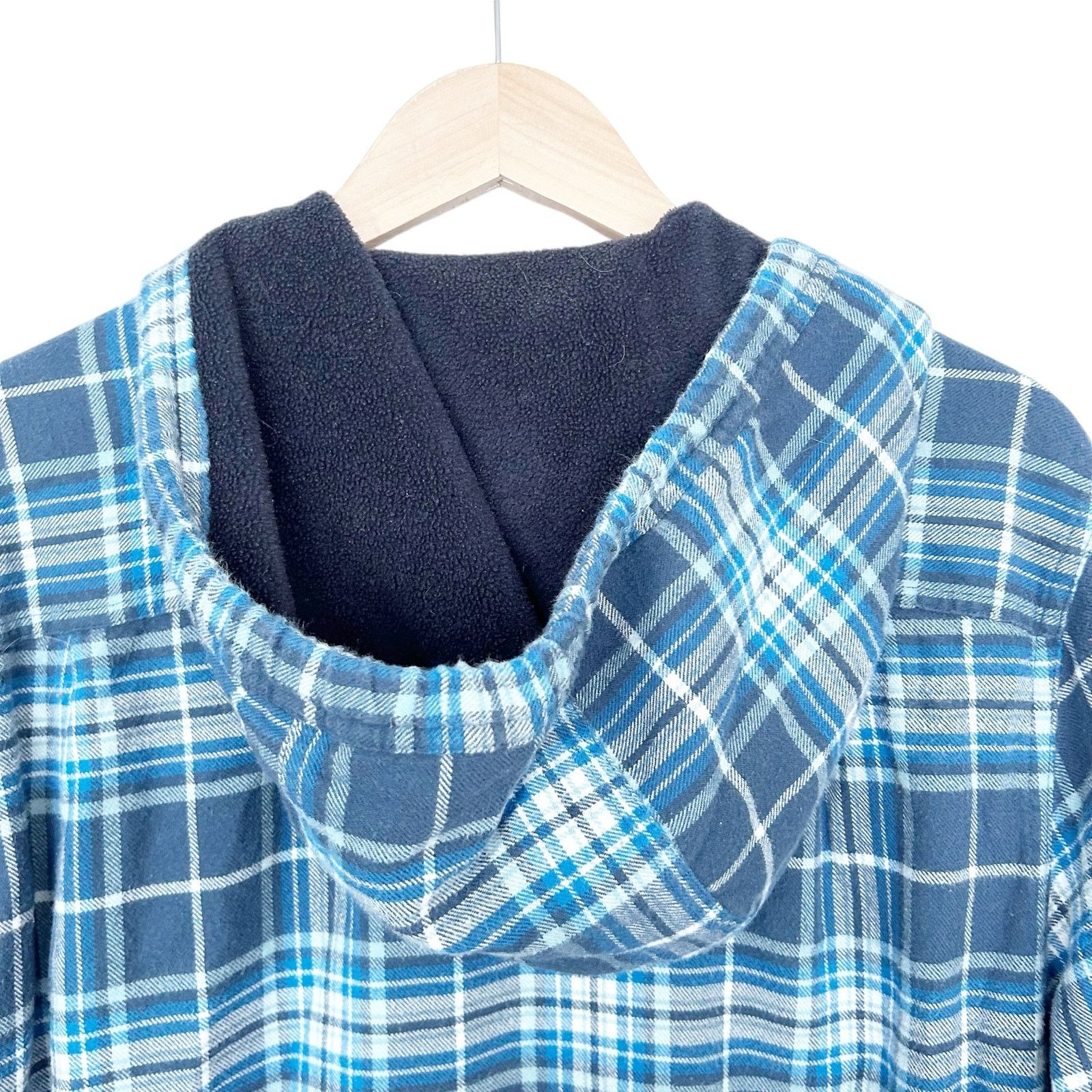 L.L. Bean LL Bean Blue Plaid Flannel Shacket Button Down Sz M Size US M / EU 48-50 / 2 - 5 Thumbnail