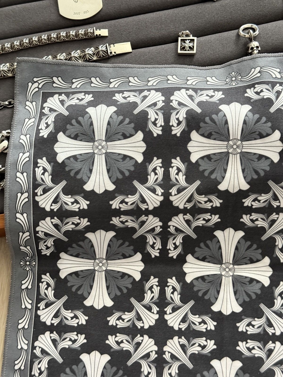 Chrome Hearts Chrome Hearts Mini Plus Motif Bandana Size ONE SIZE - 2 Thumbnail