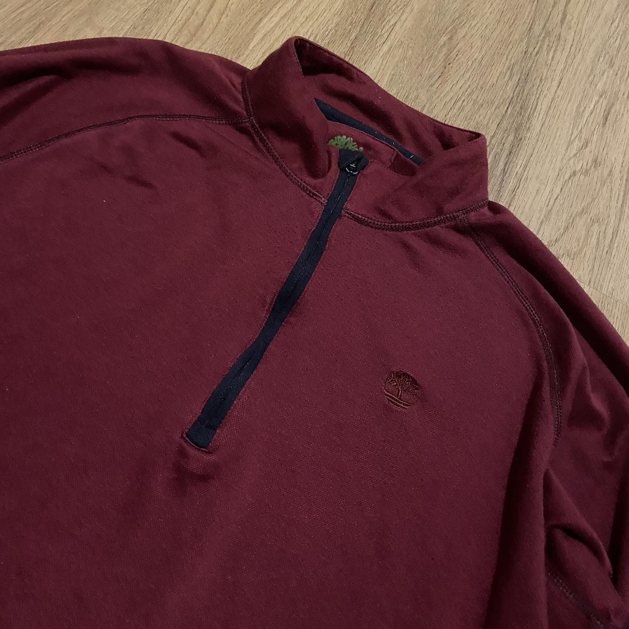 Timberland Burgundy Timberland quarter zip sweatshirt Size US XL / EU 56 / 4 - 1 Thumbnail