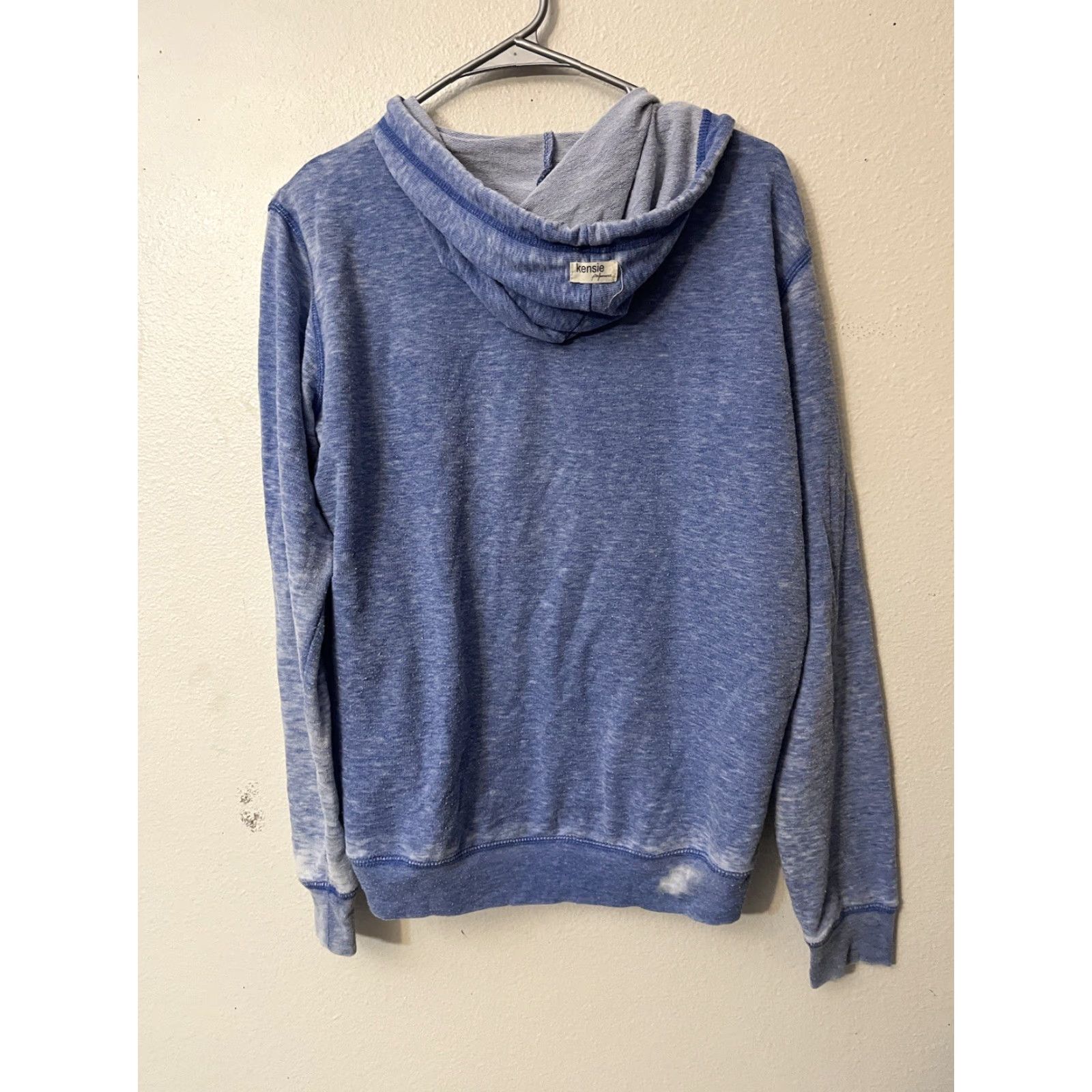 Vintage KENSIE PERFORMANCE Hoodie Top Blue Lightweight Sz XL Workout Size XL / US 12-14 / IT 48-50 - 3 Thumbnail