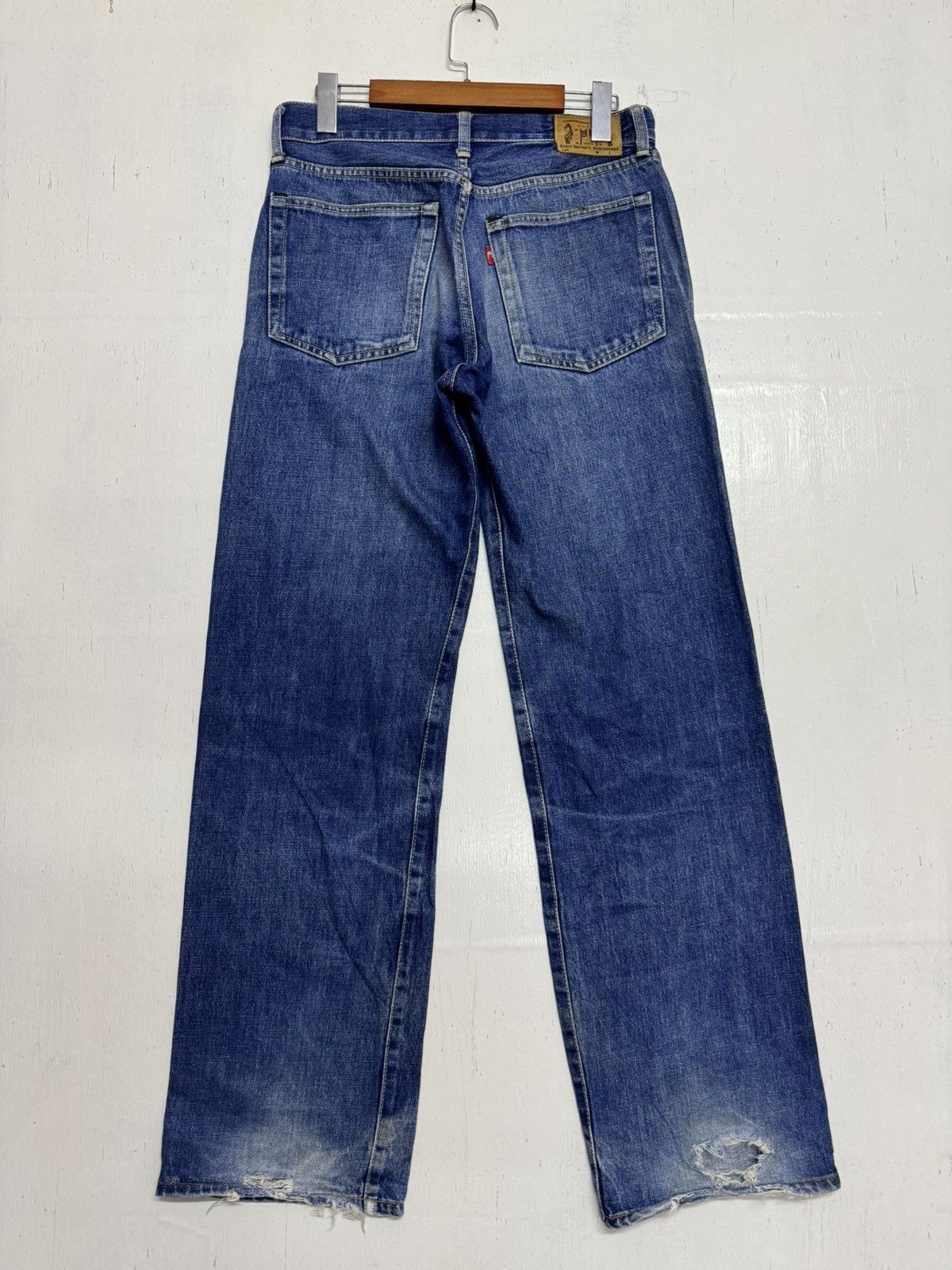 Japanese Brand × Vintage Vintage Japan Mon Denim distress Size US 31 - 3 Thumbnail