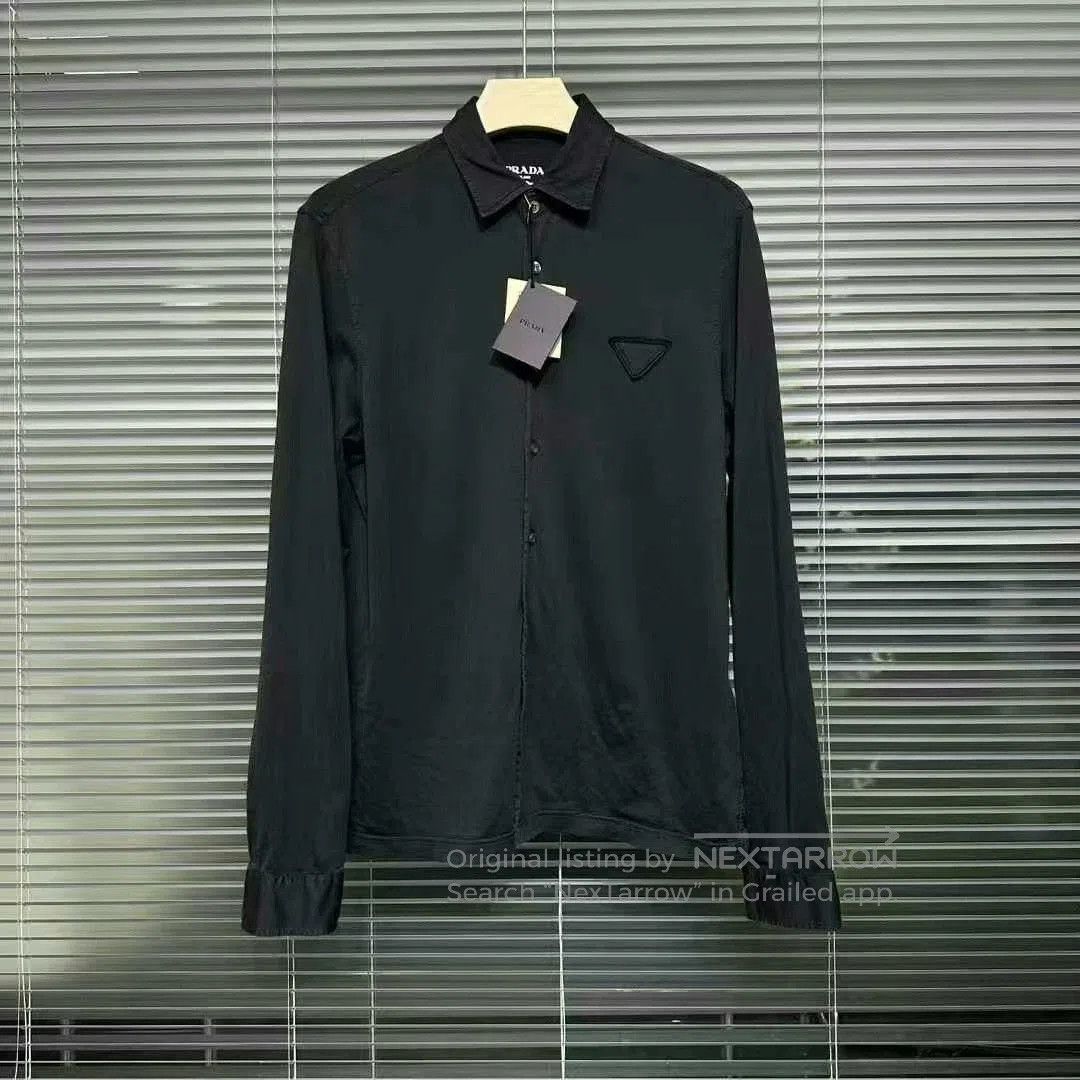 Prada prada black stretchy long sleeve shirt. Size US M / EU 48-50 / 2 - 1 Thumbnail