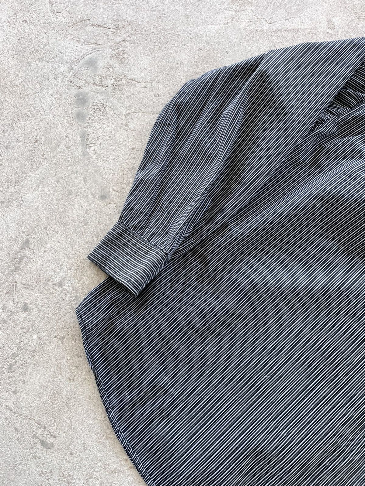 Harley Davidson Vintage Harley Davidson Striped Shirt Grey Black Workwear Size US L / EU 52-54 / 3 - 11 Thumbnail