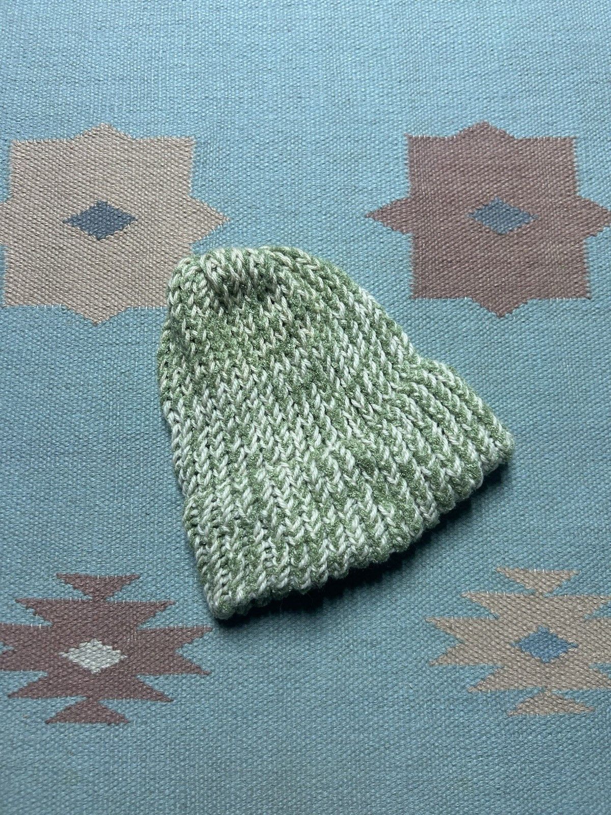 Vintage Hand knit crochet beanie skull cap winter hat light one size Size ONE SIZE - 1 Thumbnail