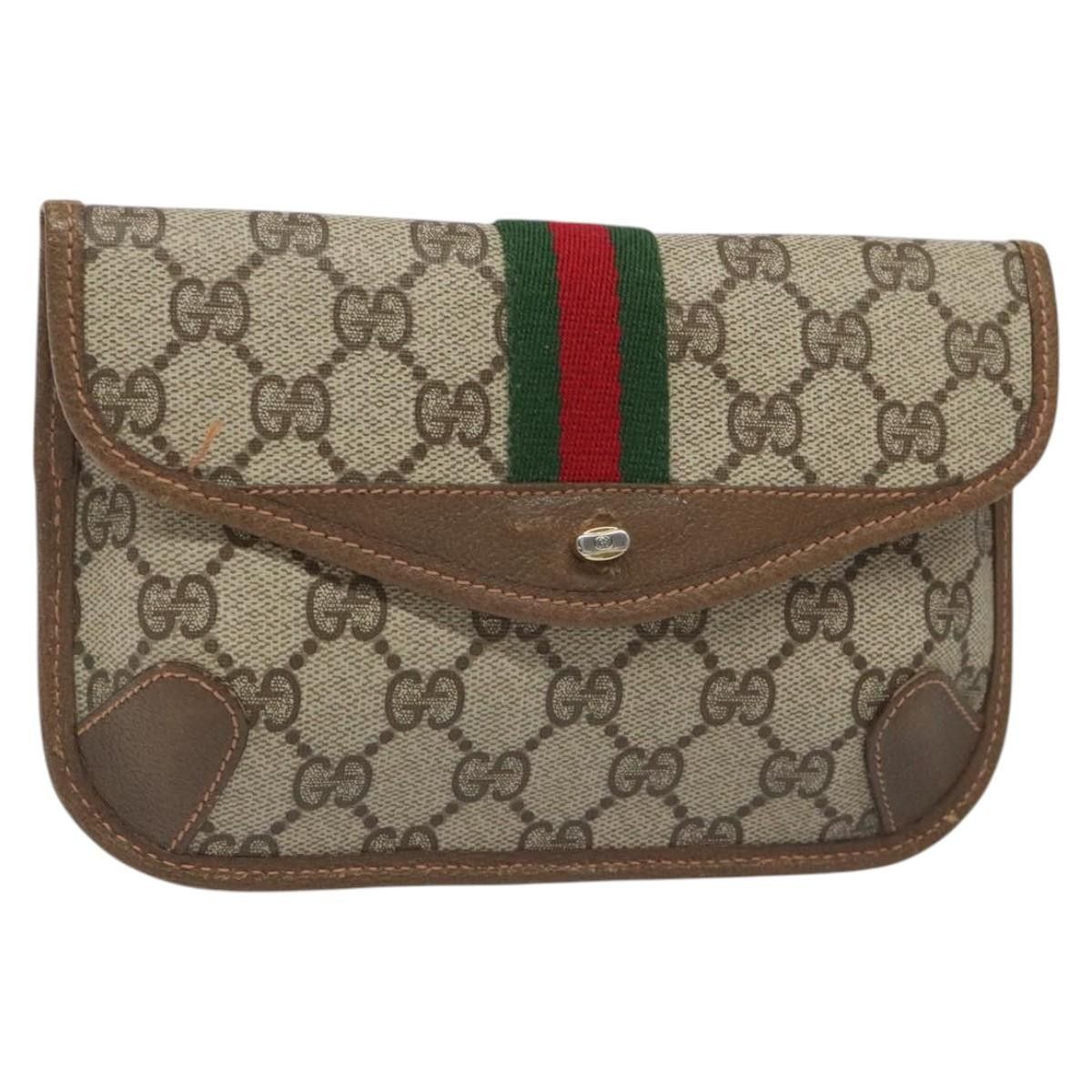 Gucci Gucci Ophidia Flap Clutch GG Coated Canvas Size ONE SIZE - 1 Thumbnail
