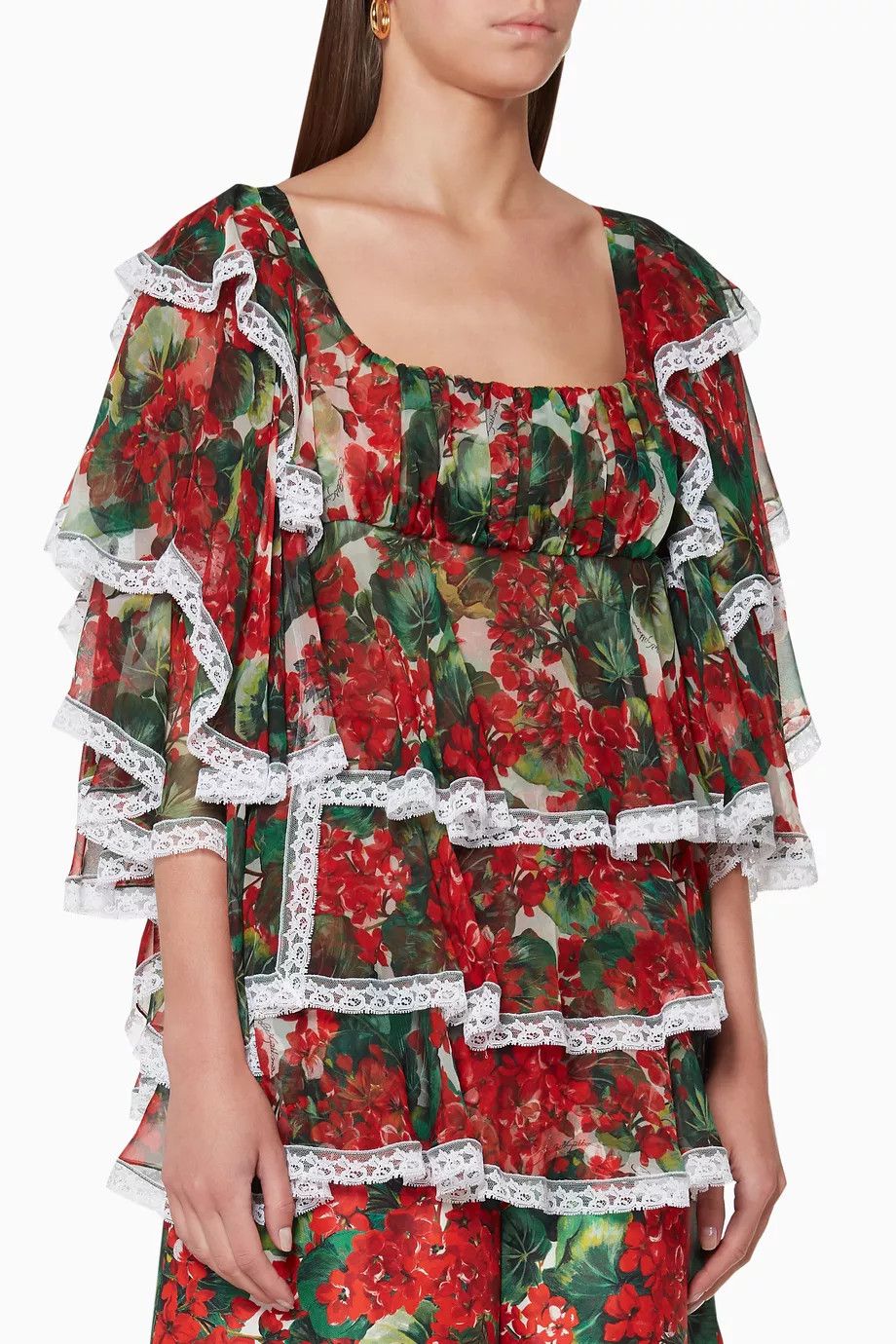 Dolce & Gabbana o1y0925 Silk Blouse in Multicolor Size XS / US 0-2 / IT 36-38 - 1 Thumbnail