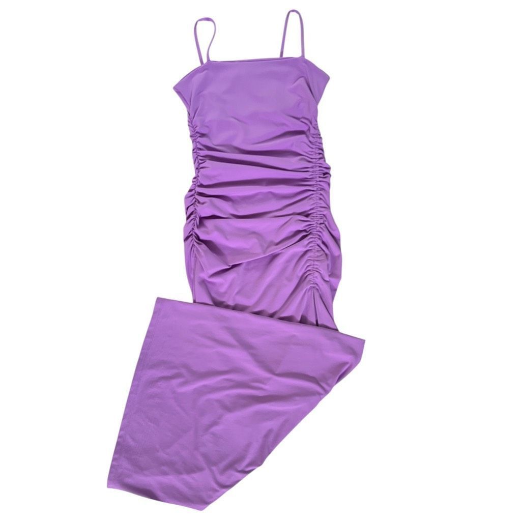 Other Susana Monaco Ruched Slit Maxi Dress in Violet Size XS / US 0-2 / IT 36-38 - 2 Thumbnail