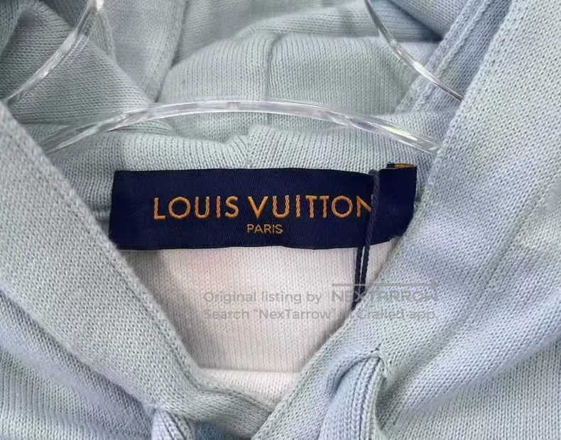 Louis Vuitton Louis Vuitton Blue Ombré full-print logo knit hoodie Size US XS / EU 42 / 0 - 3 Thumbnail