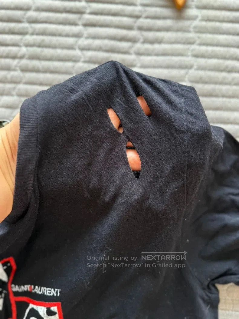Yves Saint Laurent YSL Saint Laurent Black Graphic T-Shirt. Size US M / EU 48-50 / 2 - 8 Thumbnail