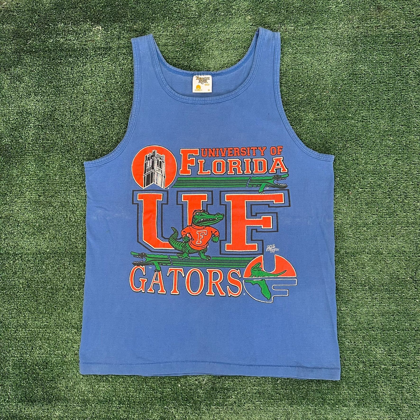 Vintage Vintage 90s UF Florida Gators Tank Top Blue M Single Stitch Size US M / EU 48-50 / 2 - 1 Thumbnail