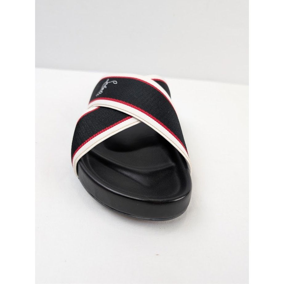 Christian Louboutin o1rshd1 Hot Cross Bizz Flat Slippers in Black/Multicolor Size US 10 / EU 43 - 15 Thumbnail
