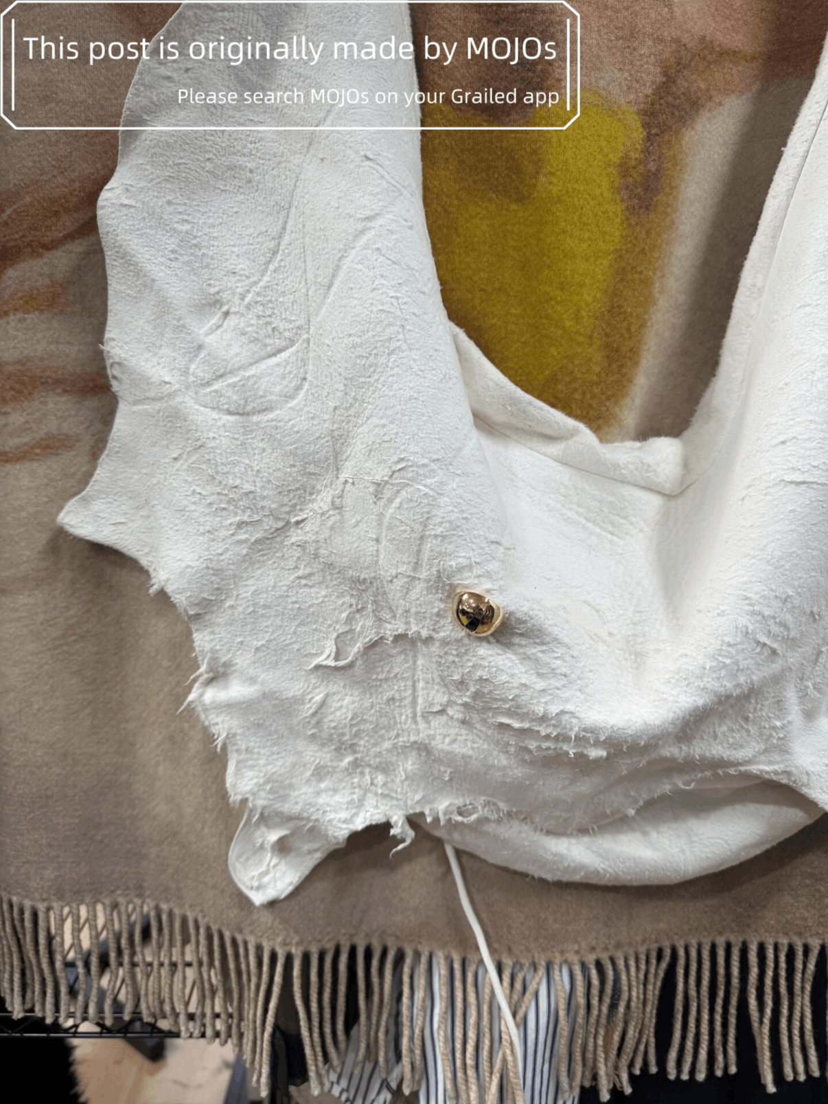 Undercover Eye Ball Button Leather Bundle Bag mojos426