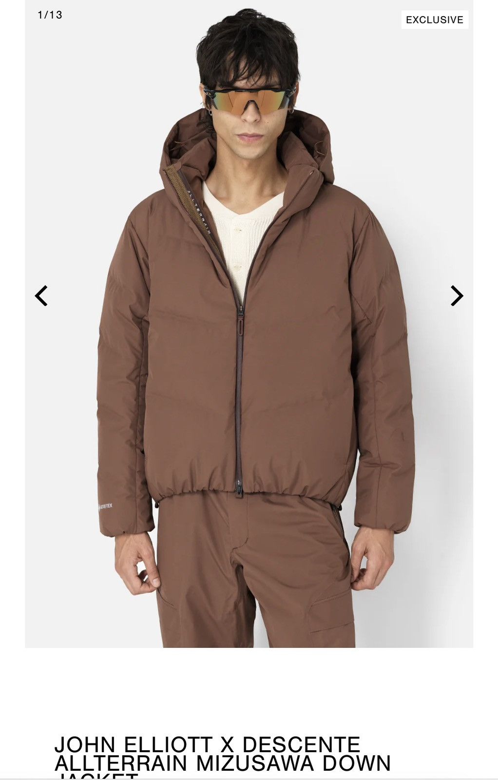 John Elliott John Elliott X Descente Allterrain Jacket Brown 2 Medium Size US M / EU 48-50 / 2 - 1 Thumbnail