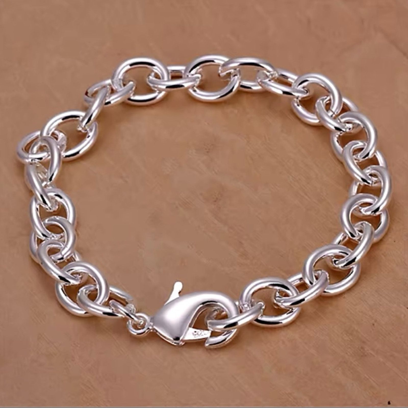 Other Sterling Silver 8-Inch Basic Chain Bracelet Size ONE SIZE - 1 Thumbnail
