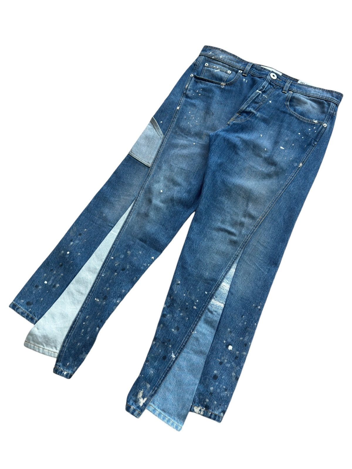 Gallery Dept. × Lanvin Gallery Dept Lanvin Flared Painter Denim Jeans Size US 32 / EU 48 - 3 Thumbnail
