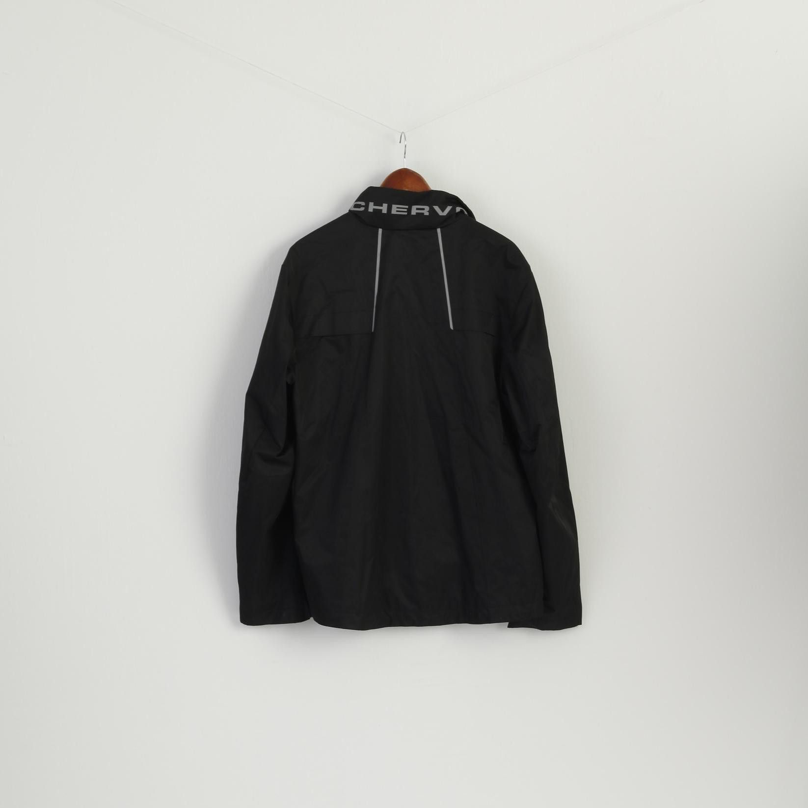 Vintage Chevro Sports Men 3XL (XL) Jacket Black 0165 Size US XL / EU 56 / 4 - 7 Thumbnail