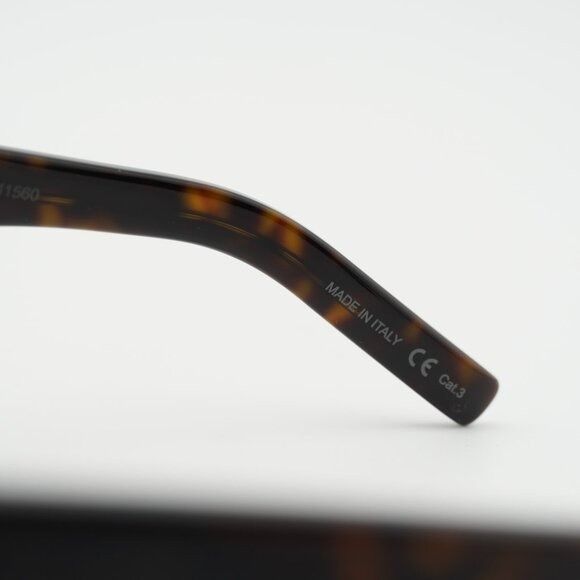 Saint Laurent Paris Saint Laurent SL424 002 Sunglasses Havana Square Frame, Grey Size ONE SIZE - 8 Thumbnail