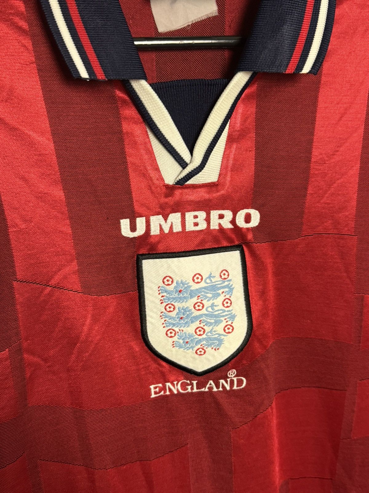 Umbro England National Team 97/99 Away Football Jersey T-Shirt Size US L / EU 52-54 / 3 - 3 Thumbnail