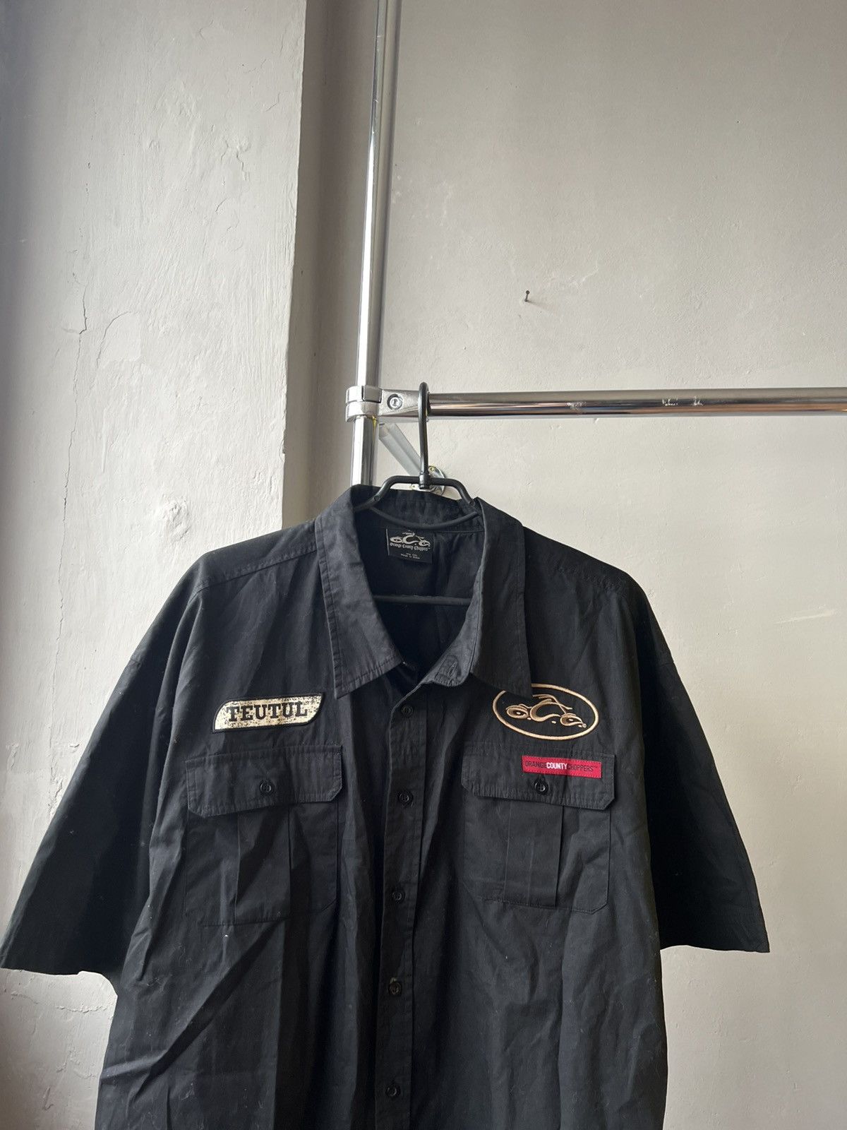 West Coast Choppers ORANGE COUNTY CHOPPERS TOUTULMOTORCYCLE BUTTON SHIRT VINTAGE Size US XXL / EU 58 / 5 - 3 Thumbnail